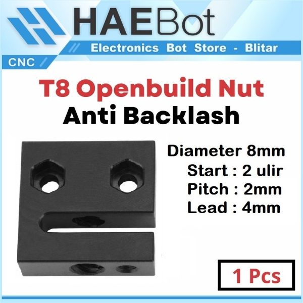 T8 Openbuilds Nut Anti BackSlash - Mur Pengunci Pitch 2 Lead 4