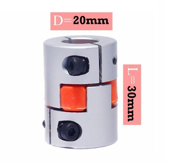 Shaft Coupler XB D20 L30 6.35x10 - Image 3