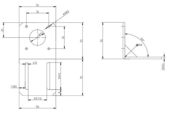 Bracket Nema 17 Socket - L - Image 3