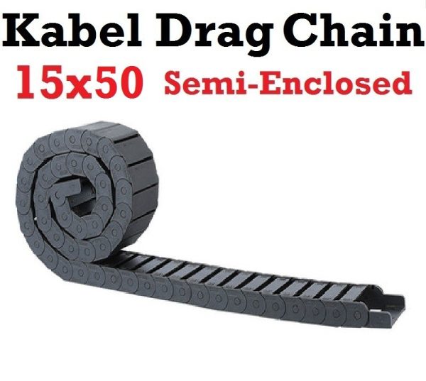 Kabel Drag Chain Semi Enclosed Open 15x50 1000mm - Image 3