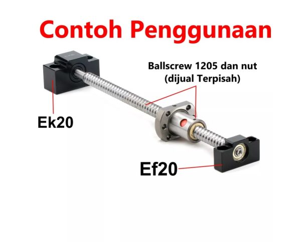 EK EF 20 End Support Ballscrew - Image 4