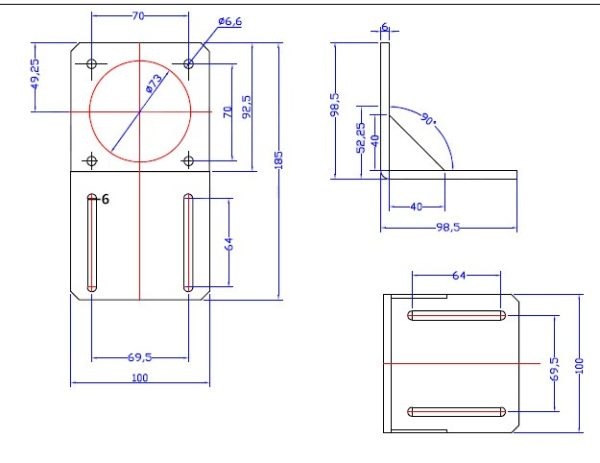 Bracket Nema 34 - L - Image 3