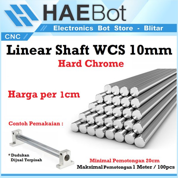 Linear Shaft WCS10 - Hard Chrome - 1cm