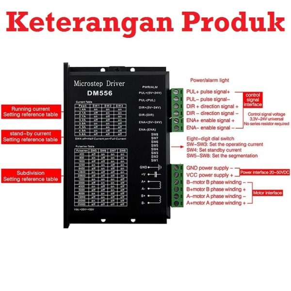 Driver Motor DM556 24-50V 5.6A - Biasa - Image 3