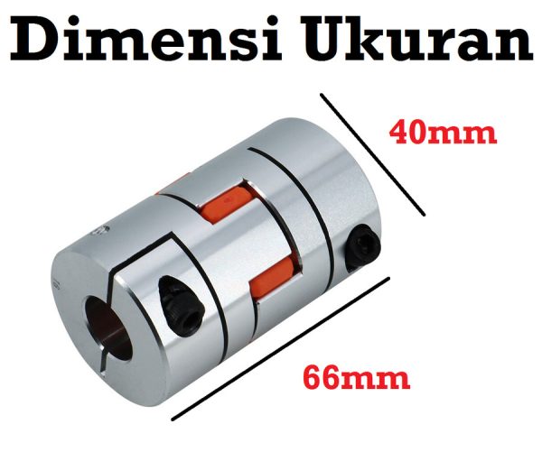 Shaft Coupler XB D40 L66 14 x 20 - Image 3