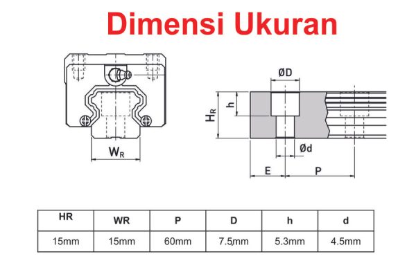 HIWIN - Linear Guide HGR15 - Image 2