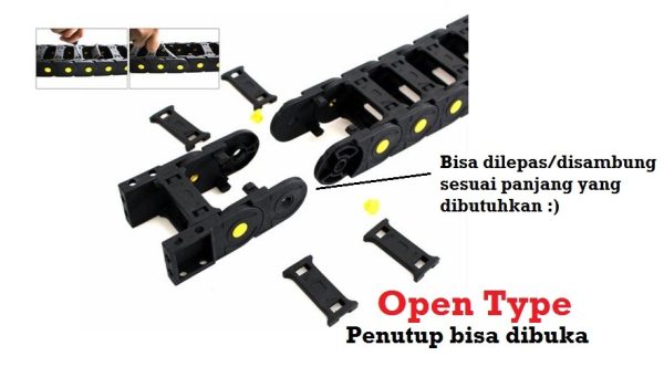 Kabel Drag Chain Bridge Open 45x75 150cm - Image 3