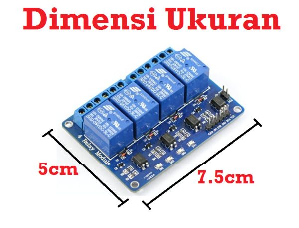 Module Relay 5V 4 Channel - Optocoupler - Image 2