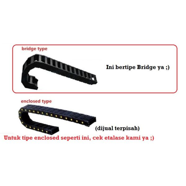 Kabel Drag Chain Bridge Open 25x75 1000mm - Image 4