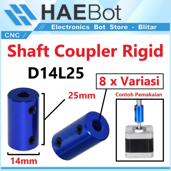 Coupler Rigid D14L25 8x8 - Biru