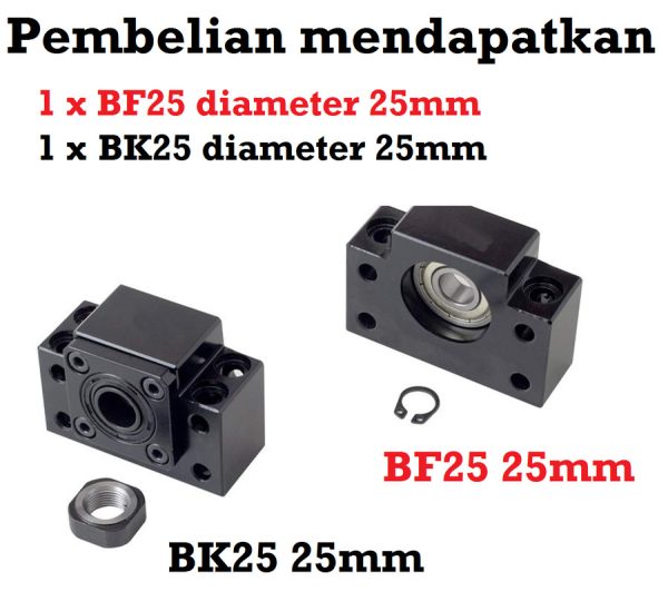 BK BF 25 End Support Ballscrew - Image 2