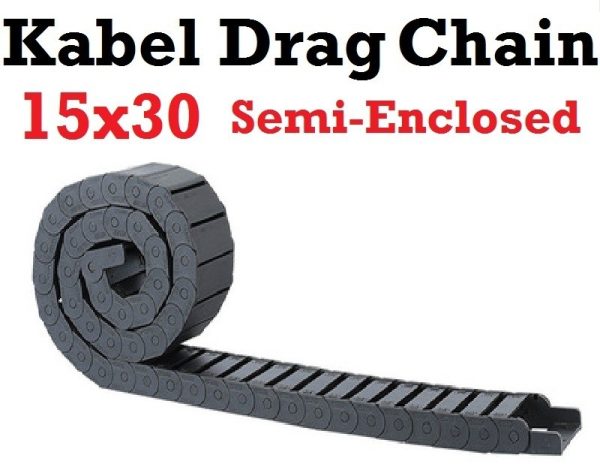 Kabel Drag Chain Semi Enclosed Open 15x30 1000mm - Image 3