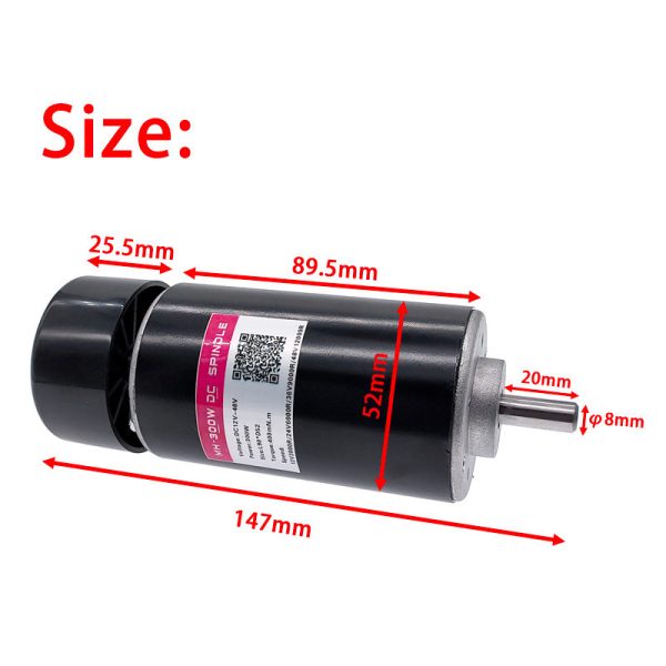 Dinamo Motor Spindle 300W - 8mm - Image 3