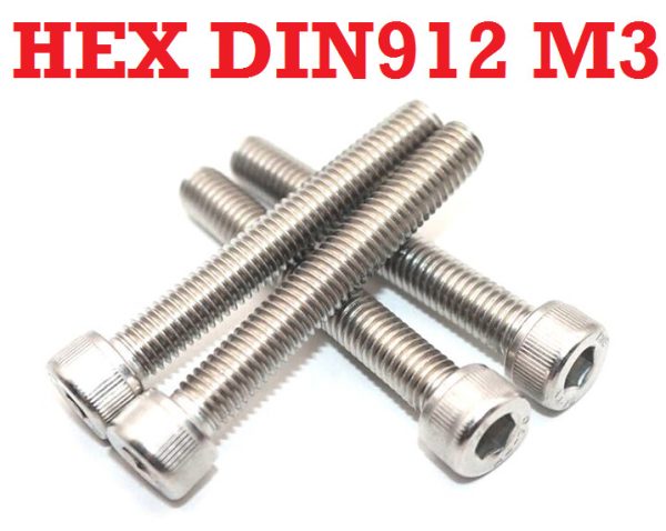 Baut HEX DIN912 M3 - SS - Image 2