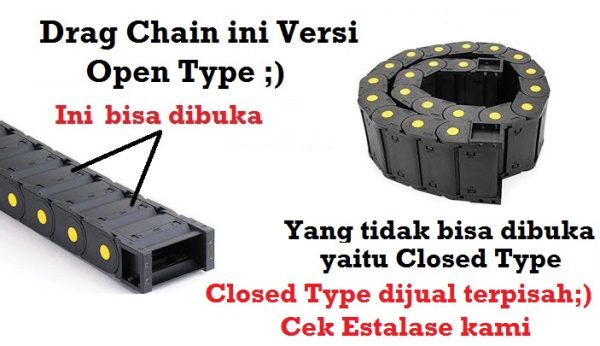 Kabel Drag Chain Enclosed Open 35x60 - Image 3