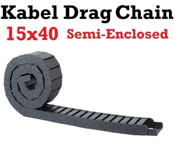Kabel Drag Chain Semi Enclosed Open 15x40 1000mm - Image 2
