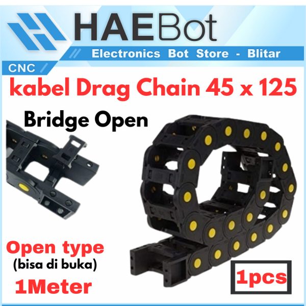 Kabel Drag Chain Bridge Open 45x125 100cm