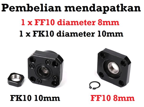 FK FF 10 End Support Ballscrew - Image 2