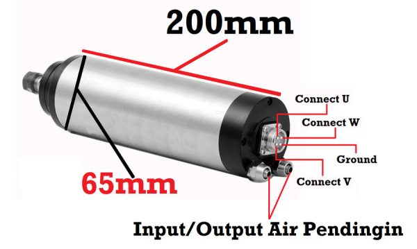 Spindle Motor 800W Water Cooled - ER11 - Image 2