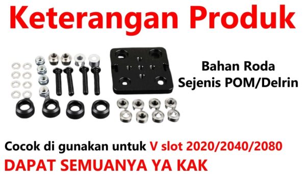 Set Openbuilds Mini Board 20mm + Roda Kecil - Image 2