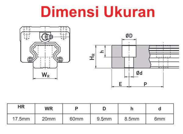 HIWIN - Linear Guide HGR20 - Image 3