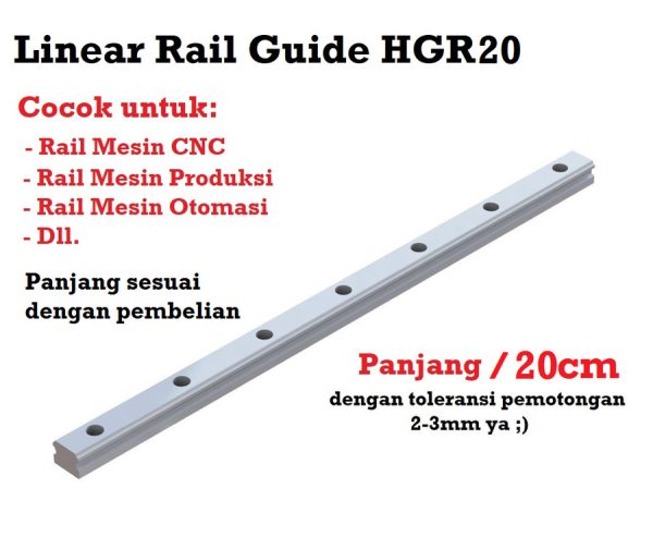 Linear Guide Rail HGR20 - Image 3