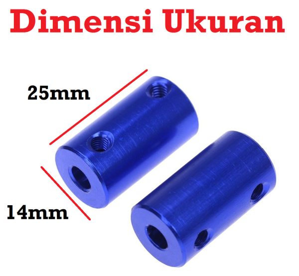 Coupler Rigid D14L25 8x8 - Biru - Image 2