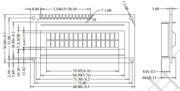 Modul Module LCD 16x2 1602 - Image 2