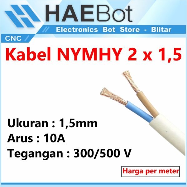 Kabel NYMHY FILTRA 2 x 1.5 - Meter