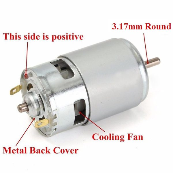 Dinamo Motor DC RS550 12V - 3.17mm - Image 4