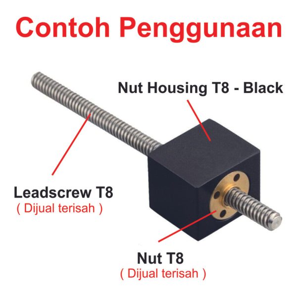 Nut Housing Holder T8 - Black - Image 5