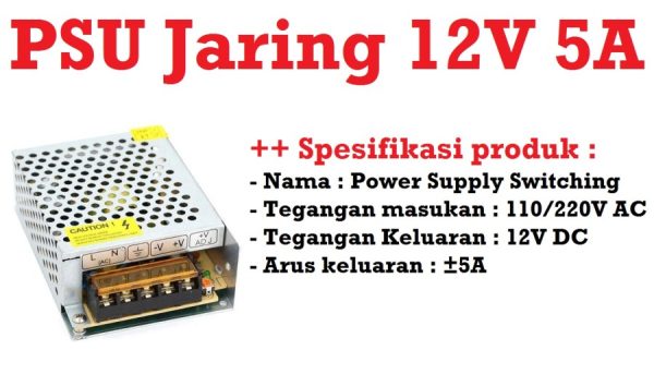 PSU Jaring 12V 5A - Biasa - Image 5