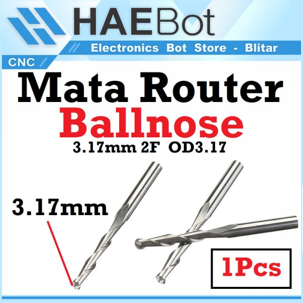 Mata Ballnose 2F 3.17mm x 18 - OD3.17