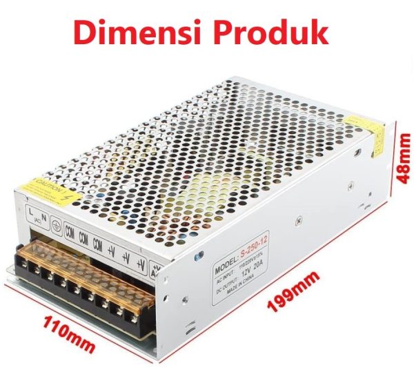 PSU Jaring 12V 20A - Biasa - Image 2