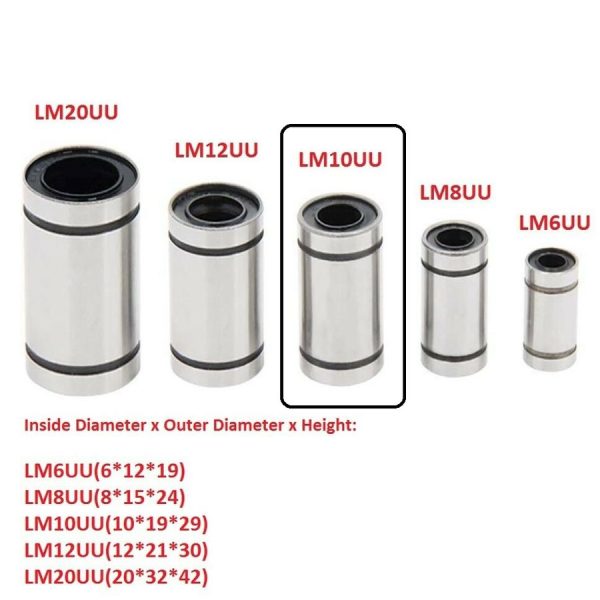 Linear Motion LM10UU 10mm - Image 3