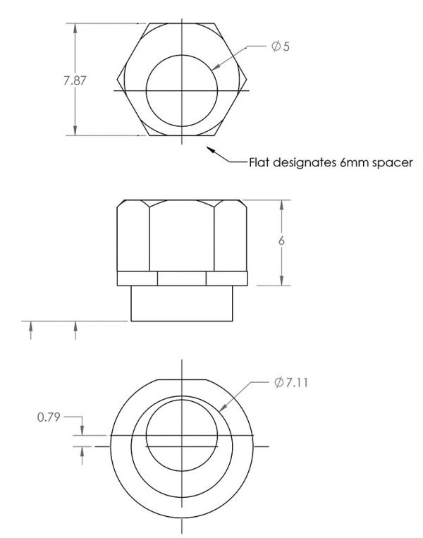 Openbuilds Eccentric Excentric Spacer M5  V Groove - Image 3