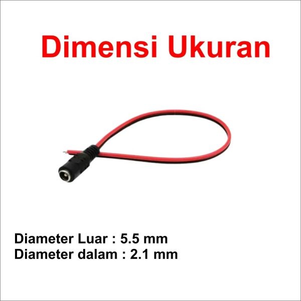 Jack DC Kabel Female 5.5 x 2.1 - Image 2
