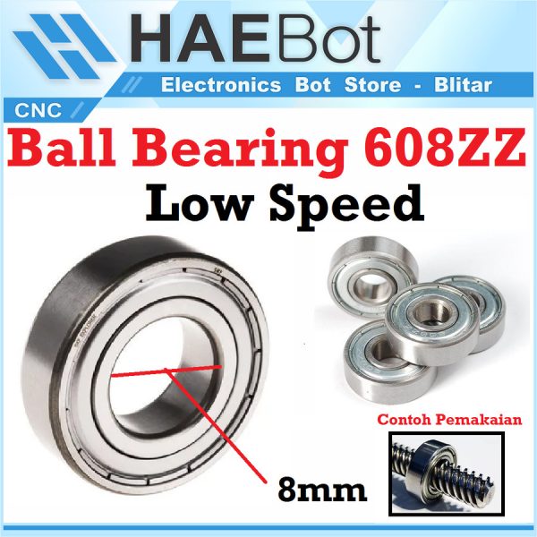 Ball Bearing 608ZZ B8 W7 - Biasa