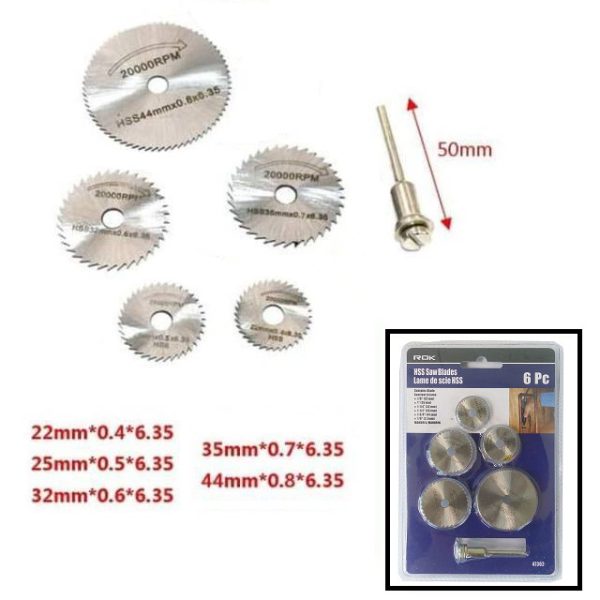 Mata Potong Gergaji Set 6pcs - Putih - Image 3