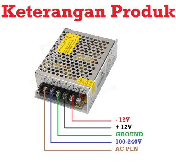 PSU Jaring 12V 5A - Biasa - Image 3