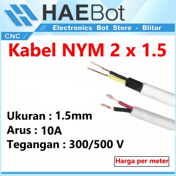 Kabel NYM FILTRA 2 x 1.5 - Meter