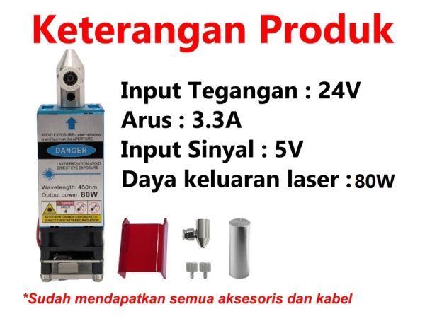 Laser Module Dioda 80W 24V - Image 3