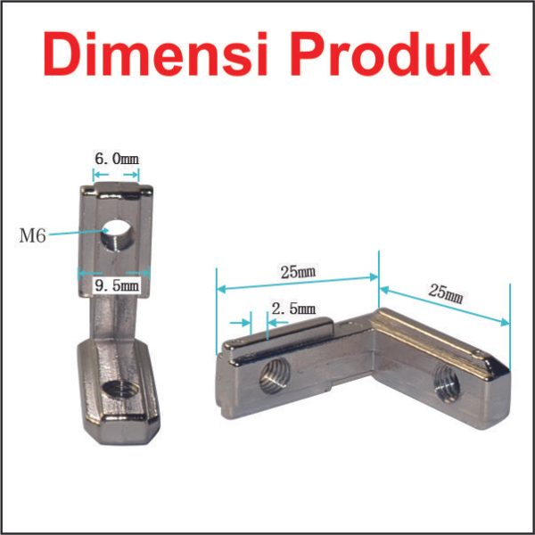 Angle Bracket Groove - AL 3030 M6 - Image 2