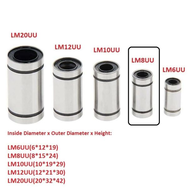 Linear Motion LM8UU 8mm - Image 3