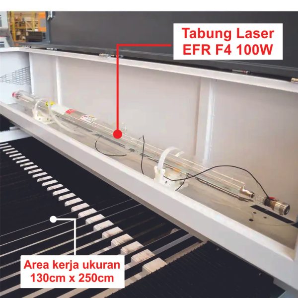 CNC Mesin Laser CO2 1325 - 100W - Ruida - Image 3