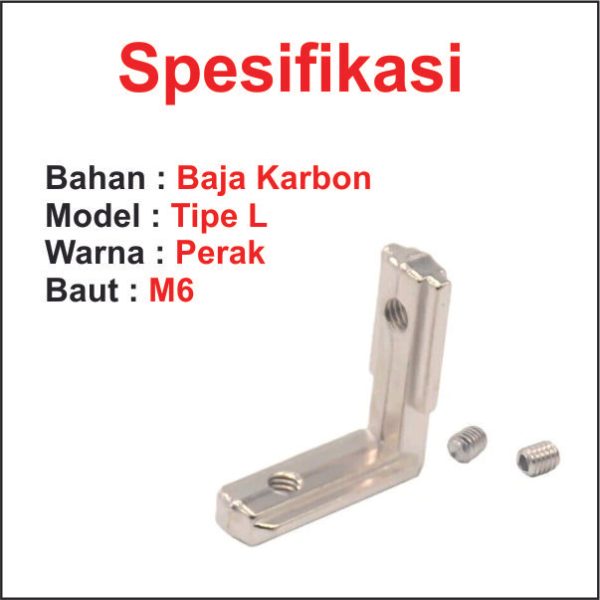 Angle Bracket Groove - AL 4040 M6 - Image 3