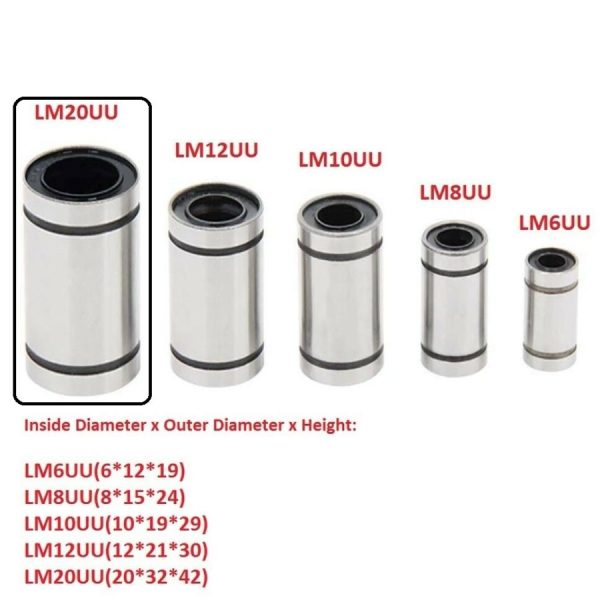 Linear Motion LM20UU ID20 20mm - Image 3