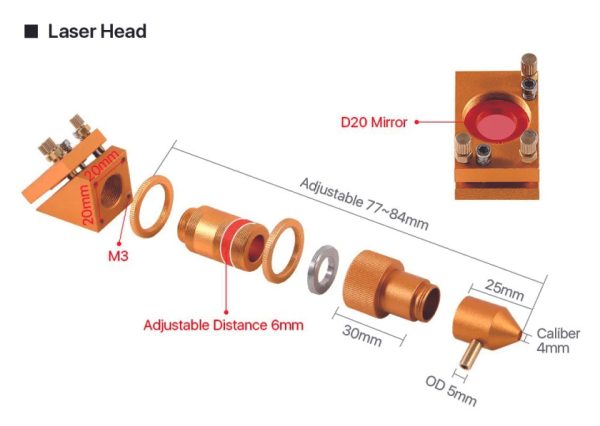 Head Set Laser CO2 - DM20 L20 K Series V2 - Image 3
