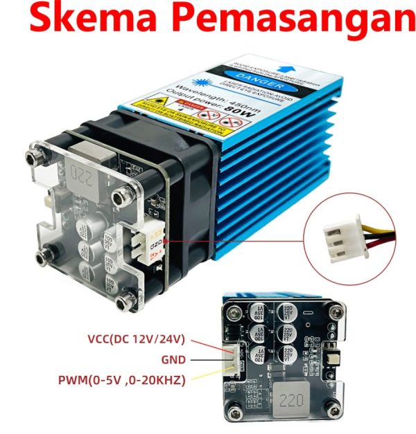 Laser Module Dioda 80W 24V - Image 4