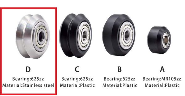 Bearing 625ZZ V Slot - Stainless - Image 3
